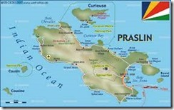 Karte Praslin